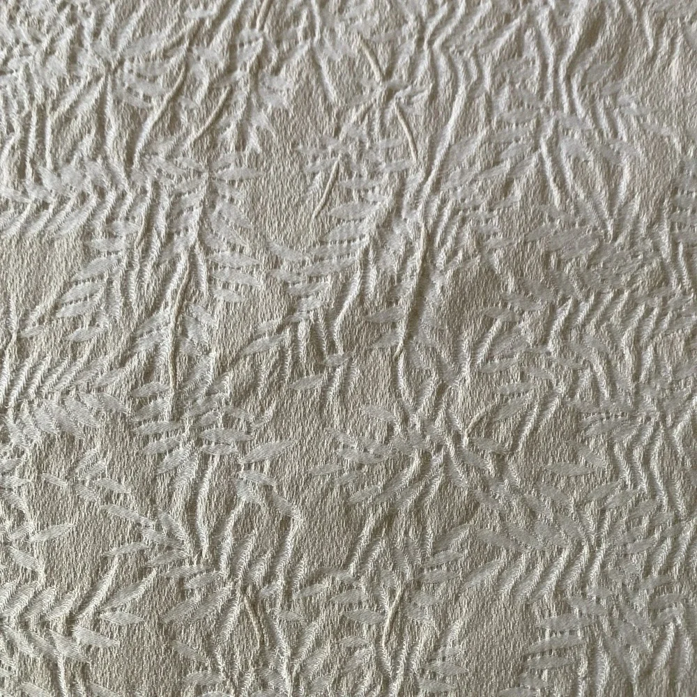 Salamander Touch Coverlet Full Ivory 96x82 Cotton Made Italy